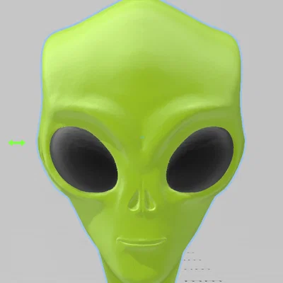Đầu Alien Cổ Điển (Classic Alien Head)