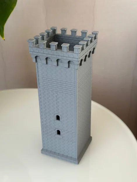 Mô hình tháp lâu đài cổ điển (Castle Tower) dễ in 3D - Image 1