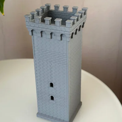 Mô hình tháp lâu đài cổ điển (Castle Tower) dễ in 3D