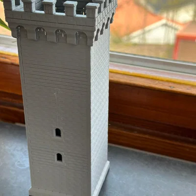 Mô hình tháp lâu đài cổ điển (Castle Tower) dễ in 3D