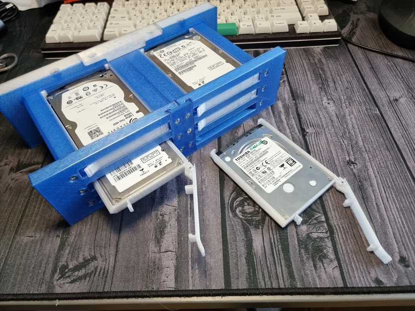 Bộ khung in 3D khay gắn 6 ổ cứng 2.5 inch HDD Rack siêu gọn - Image 1