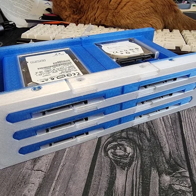 Bộ khung in 3D khay gắn 6 ổ cứng 2.5 inch HDD Rack siêu gọn