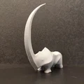 Mô hình tượng tê giác (Stylized Rhino) - Giá đỡ nhẫn in 3D nghệ thuật - Thumbnail 2