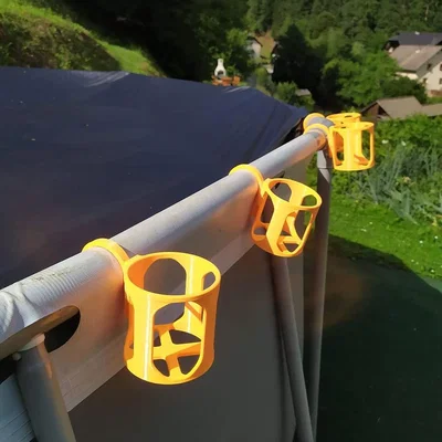 Giá treo ly nước cho hồ bơi Intex (Intex pool jugs) tự in 3D