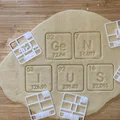 Khuôn cắt bánh quy Chemistry “GENIUS” (Periodic Table) cho trường học & làm bánh - Thumbnail 1
