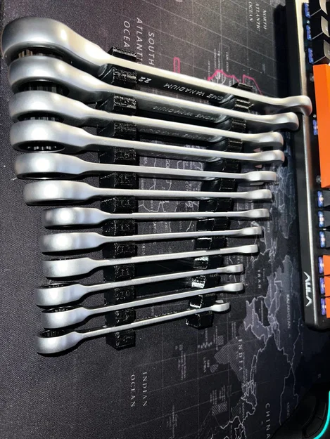 Khay Đựng Cờ Lê (Wrench Organizer) In 3D Gọn Gàng Cho Xưởng Cơ Khí - Image 2