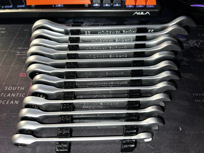 Khay Đựng Cờ Lê (Wrench Organizer) In 3D Gọn Gàng Cho Xưởng Cơ Khí - Image 4