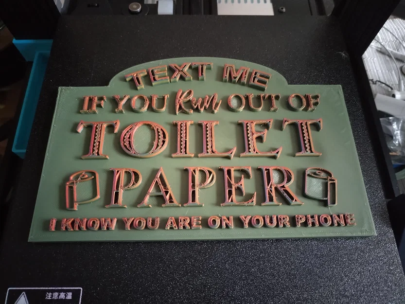 Bảng Toilet Paper Hài Hước – Thêm Chút Vui Cho Phòng Tắm! - Image 1