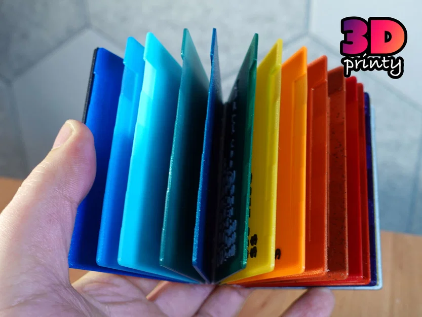 Sổ Mẫu Filament (Filament Swatch Book) - OpenSCAD - Image 1