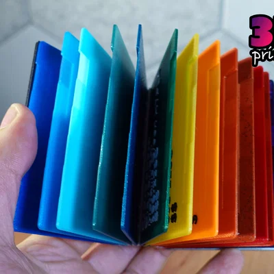 Sổ Mẫu Filament (Filament Swatch Book) - OpenSCAD