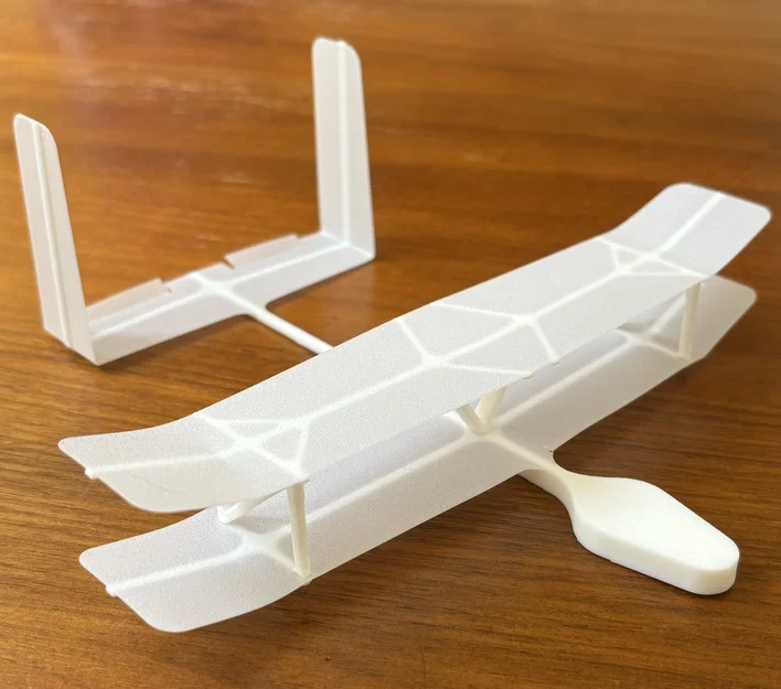 Flying Biplane v5 – Máy bay hai tầng cánh mini ném trong nhà - Image 2