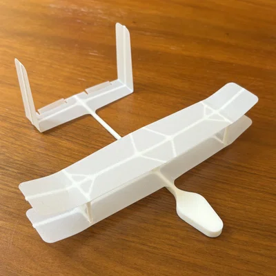 Flying Biplane v5 – Máy bay hai tầng cánh mini ném trong nhà