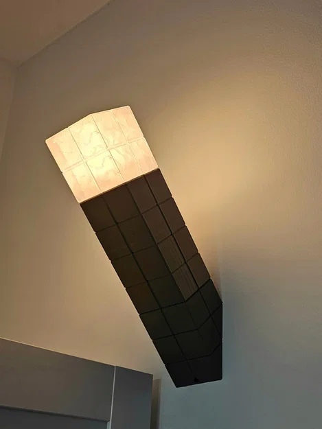 Đuốc Minecraft gắn bóng E27 (treo tường hoặc để bàn) - Image 1