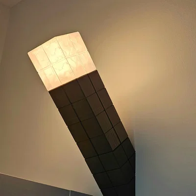 Đuốc Minecraft gắn bóng E27 (treo tường hoặc để bàn)