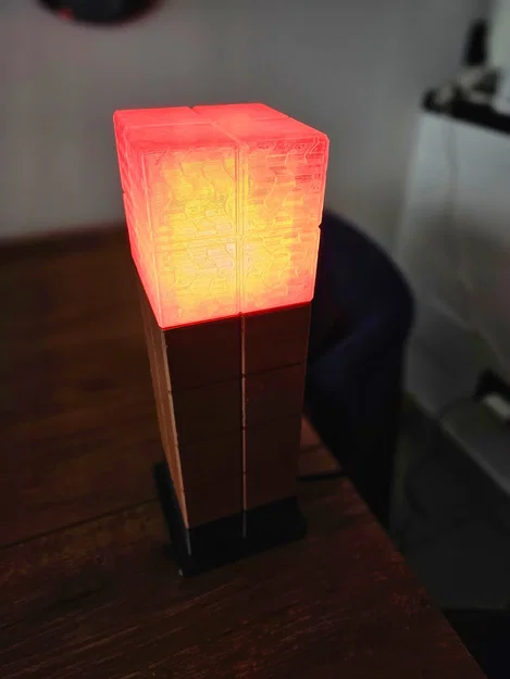 Đuốc Minecraft gắn bóng E27 (treo tường hoặc để bàn) - Image 3