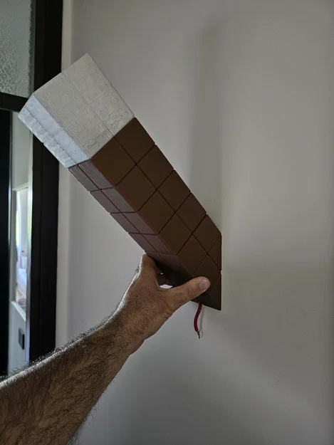 Đuốc Minecraft gắn bóng E27 (treo tường hoặc để bàn) - Image 6