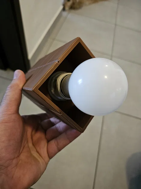 Đuốc Minecraft gắn bóng E27 (treo tường hoặc để bàn) - Image 10