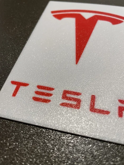 Test logo Tesla MMU3 – inlay printing - Image 3