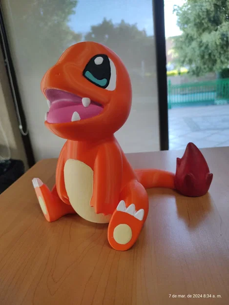 Mô hình heo đất Charmander in 3D: Hướng dẫn chi tiết không cần support - Image 1