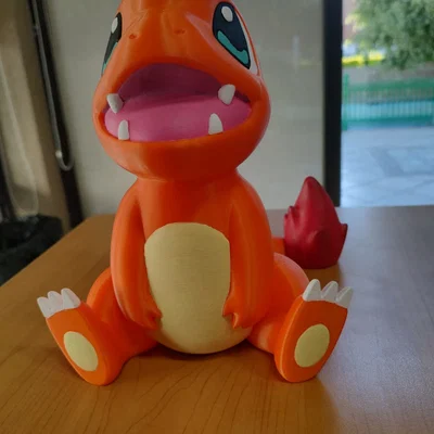 Mô hình heo đất Charmander in 3D: Hướng dẫn chi tiết không cần support