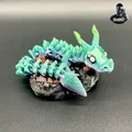 Rồng Duyên Dáng (Articulated) – Print in Place – No Supports – Flexi Fantasy - Thumbnail 1