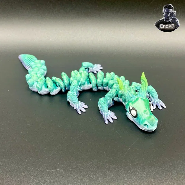 Rồng Duyên Dáng (Articulated) – Print in Place – No Supports – Flexi Fantasy - Image 2