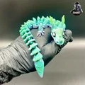 Rồng Duyên Dáng (Articulated) – Print in Place – No Supports – Flexi Fantasy - Thumbnail 3