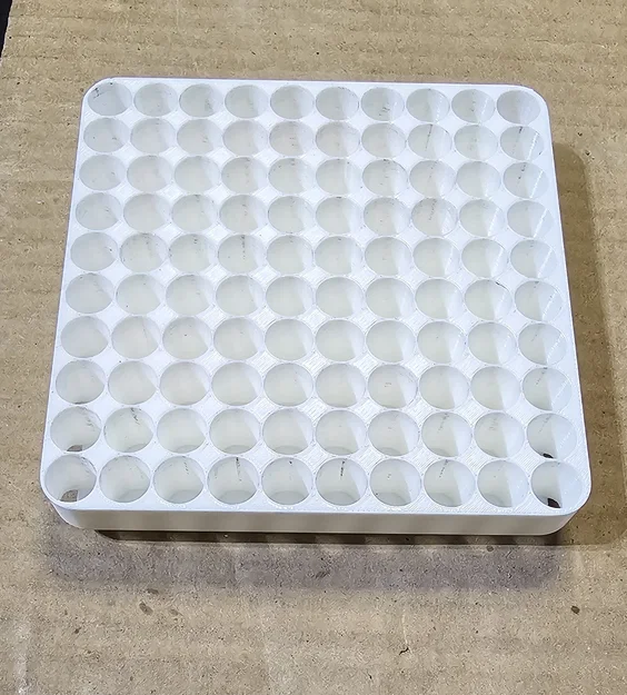 Khay in 3D đựng đạn 9mm 100 viên (Insert 120x120mm) - Image 1