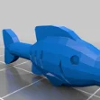 Mô hình chú cá phong cách Lego - File in 3D trang trí độc đáo