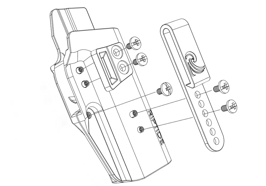 Bao đựng Riptide OWB cho người thuận tay phải (Tùy chỉnh 3D) - Image 3