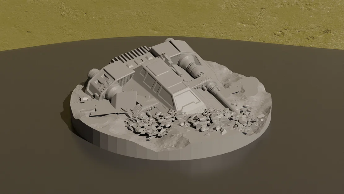 T-47 Airspeeder Bị Rơi (Star Wars) - Trang Trí Nhà - Image 1