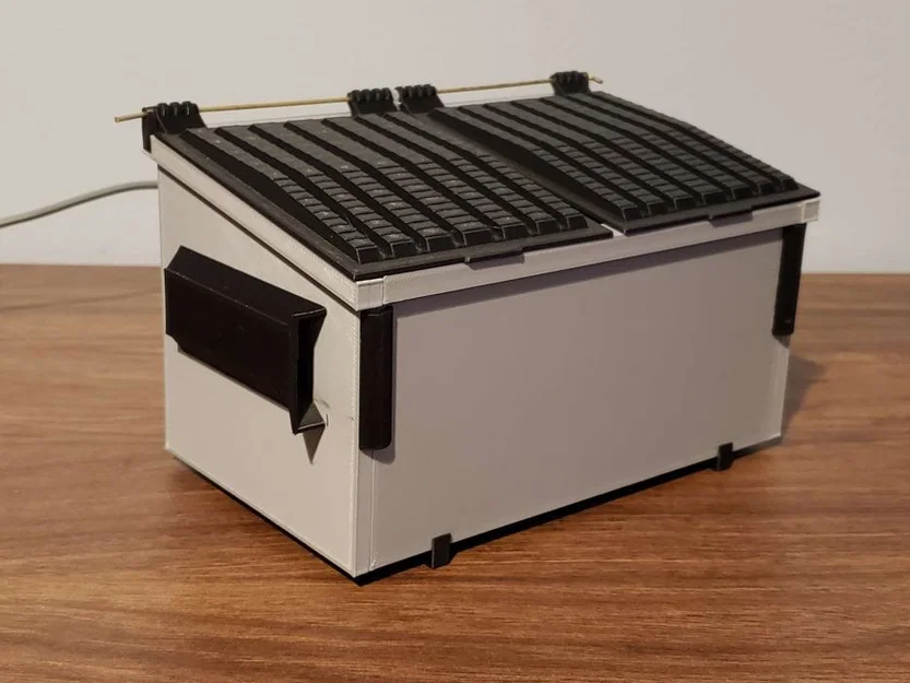 Dumpster Desktop Storage – Hộp đựng đồ để bàn dạng thùng rác - Image 1