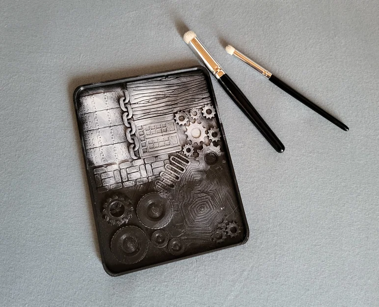 Palette bề mặt nhám đơn giản (dụng cụ dry brush) - Image 1