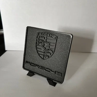 Bảng trang trí logo Porsche in 3D – Đa năng và phong cách