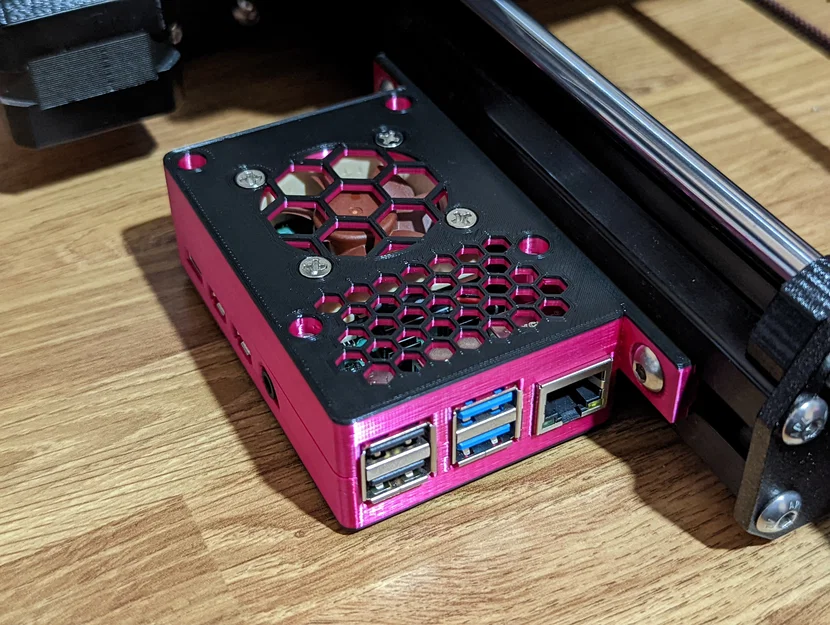 Case Raspberry Pi 4 gắn lên Prusa/Ender (Mountable Raspberry Pi 4 Case) - Image 2