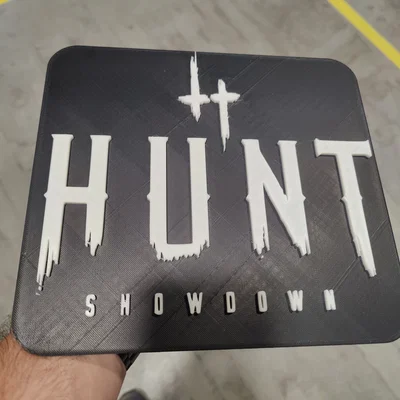 Mô hình trang trí logo Hunt Showdown in 3D cho game thủ