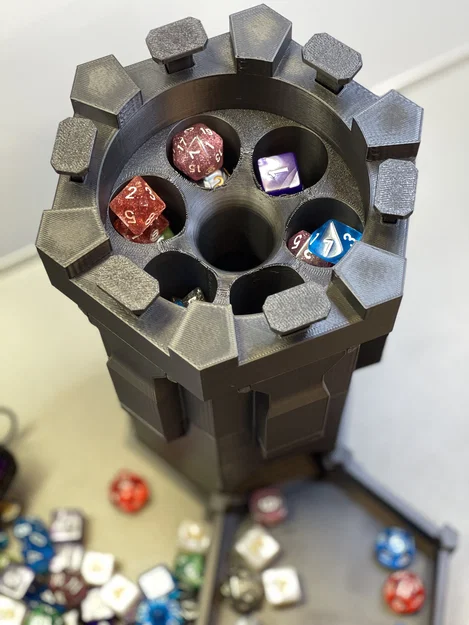 Dice Tower “Press to roll” – 3 kích cỡ - Image 3