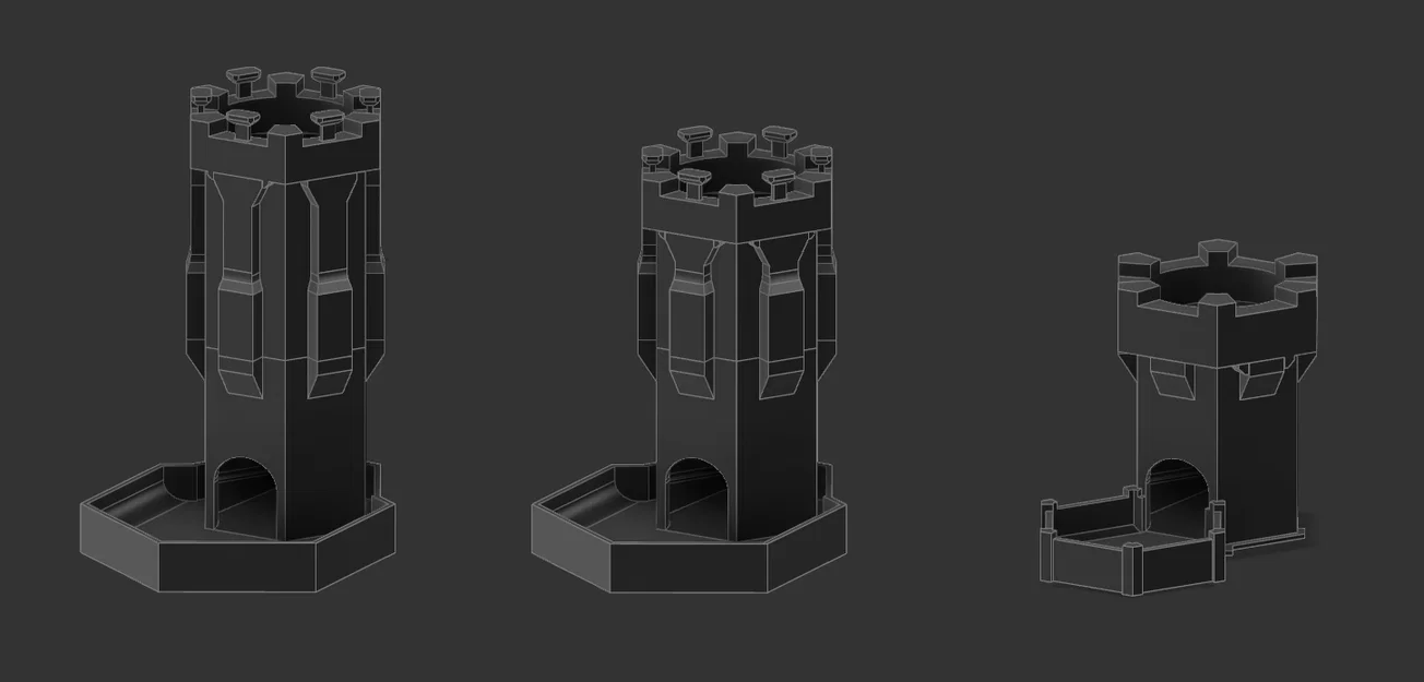 Dice Tower “Press to roll” – 3 kích cỡ - Image 6