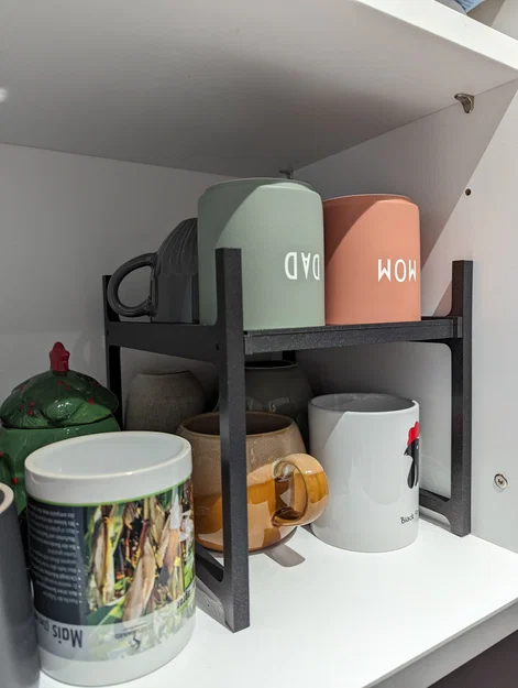Kệ ly/cốc mở rộng tủ (cup shelf / cupboard extension) - Image 1