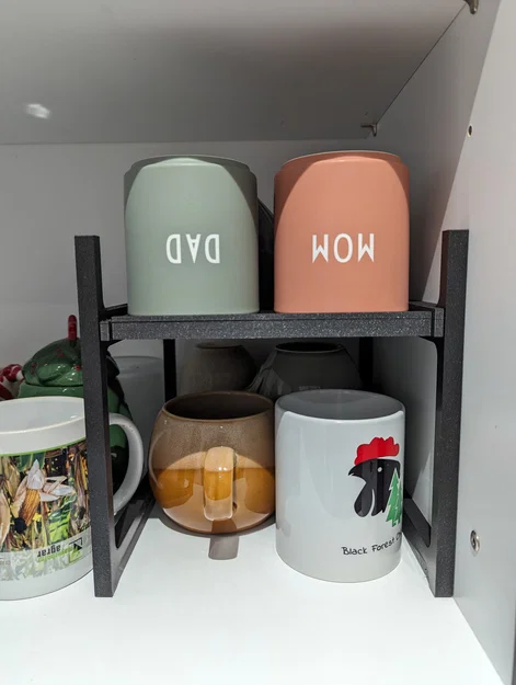 Kệ ly/cốc mở rộng tủ (cup shelf / cupboard extension) - Image 2