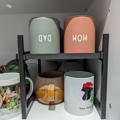 Kệ ly/cốc mở rộng tủ (cup shelf / cupboard extension)