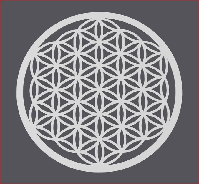 Mô hình treo tường Flower of Life - Hoa Sự Sống in 3D tinh tế - Image 2