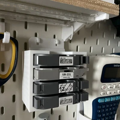 Giá treo 4 hộp mực in nhãn Brother cho bảng IKEA Skadis