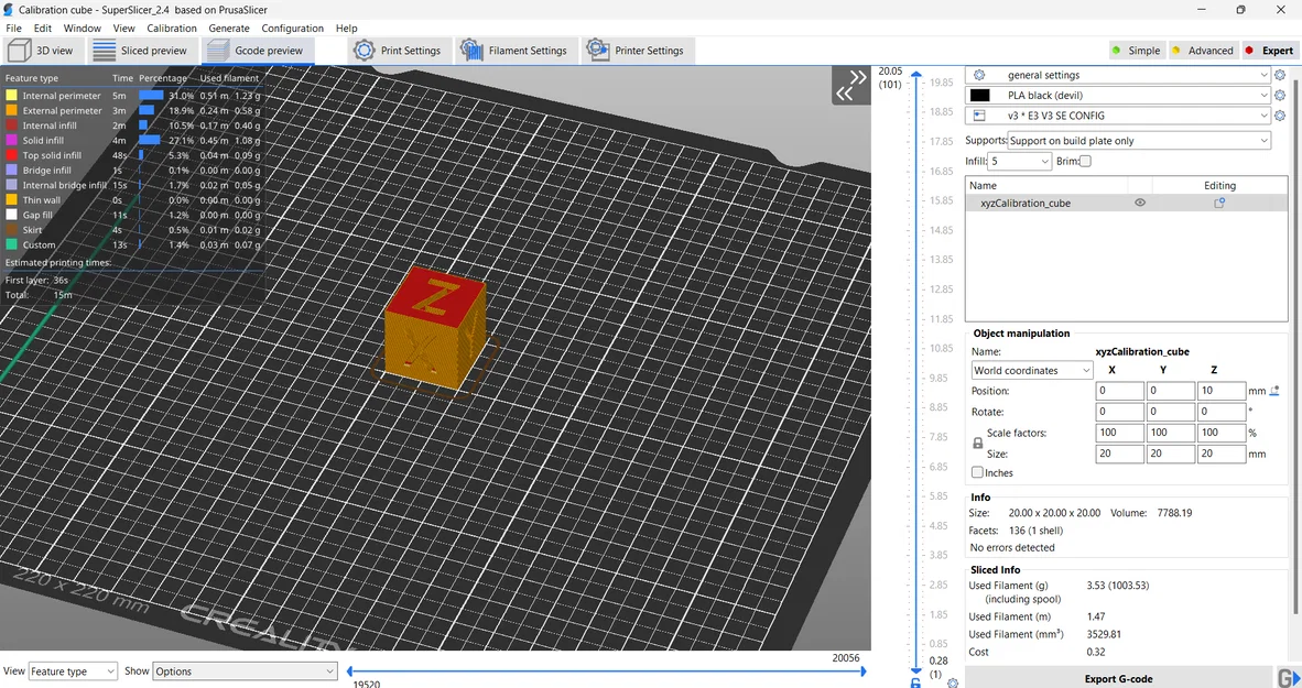 Cấu hình SuperSlicer tối ưu cho máy in 3D Ender 3 v3 SE - Image 2