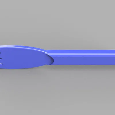 Mô hình chiếc nĩa đồ chơi 3D cho bé thỏa sức sáng tạo cùng đất nặn