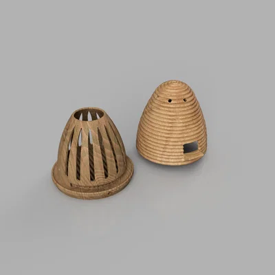 Mô hình tổ ong mini trang trí sân vườn (Small Bee Hive) in 3D