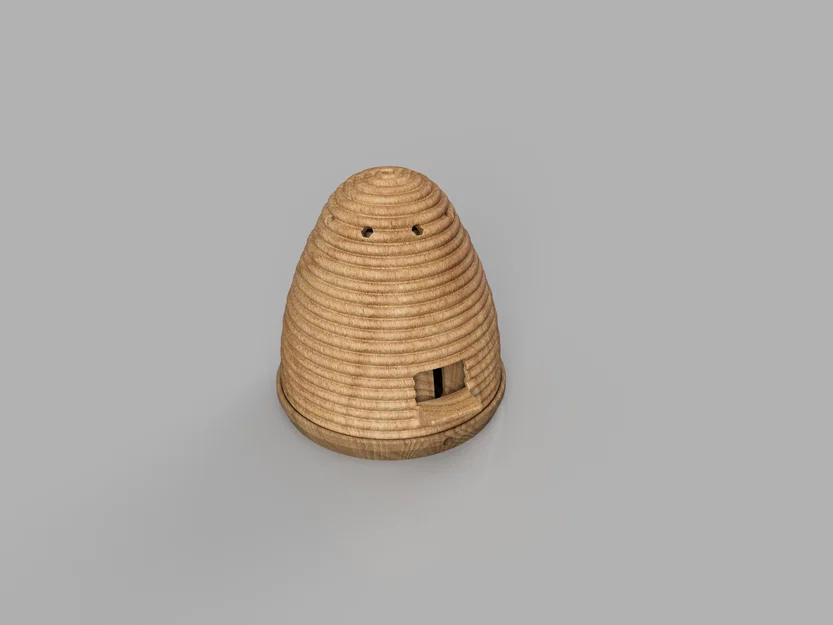 Mô hình tổ ong mini trang trí sân vườn (Small Bee Hive) in 3D - Image 3