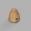 Mô hình tổ ong mini trang trí sân vườn (Small Bee Hive) in 3D - Thumbnail 3