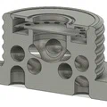 Van thở ra 1 chiều in gần như toàn bộ, ren NATO (40mm) cho respirator - Thumbnail 1
