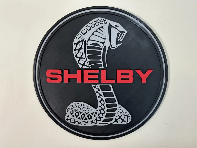 Mô hình trang trí 3D Shelby Logo v2 (Cobra) cực chất - Image 1